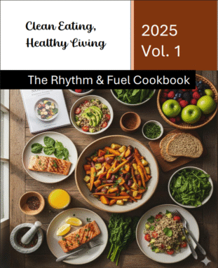 Front cover image for The Rhythm & Fuel Cookbook 2025 Vol. I